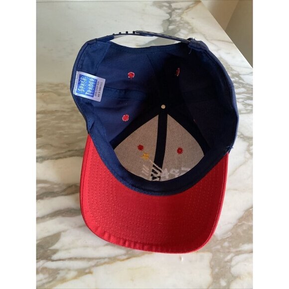 Blue Red Houston Space Center Hat Cap Adjustable Vintage 1990's - Picture 5 of 7